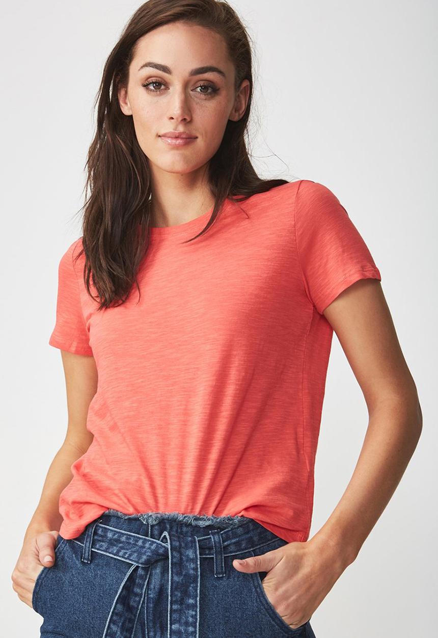Cotton On - The crew T-shirt - pink