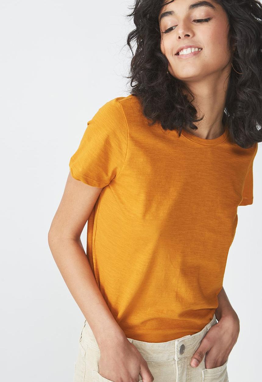 Cotton On - The crew T-shirt - tan