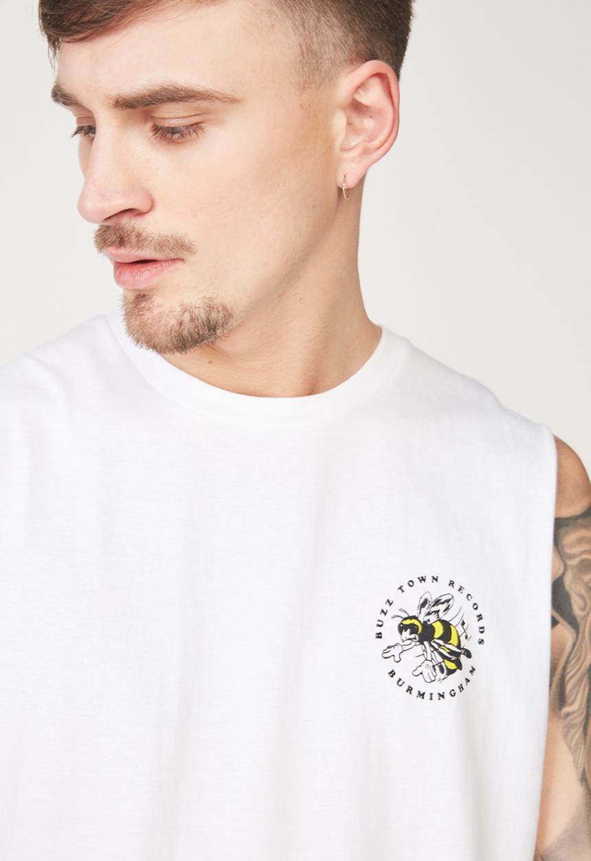 Cotton On - Tbar muscle tee - white