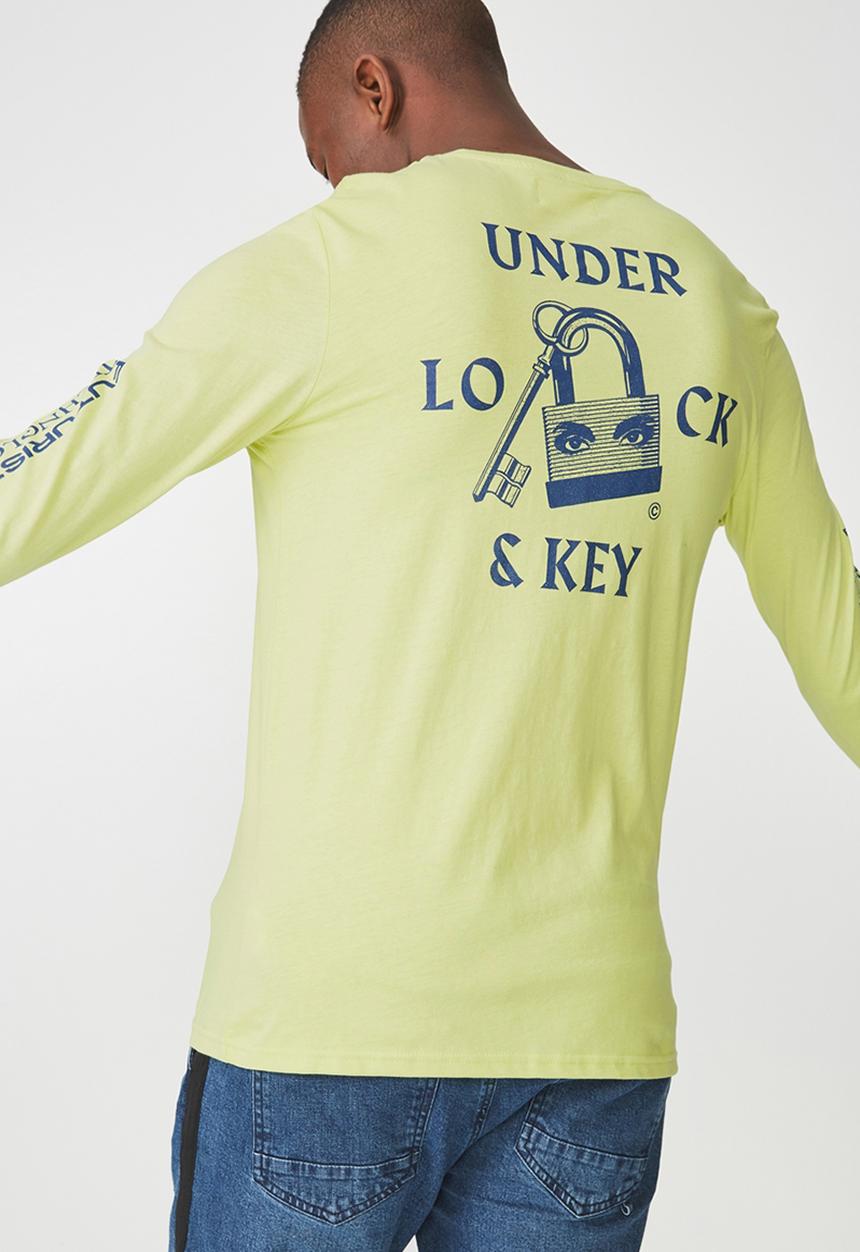 Cotton On - Tbar long sleeve tee - yellow 