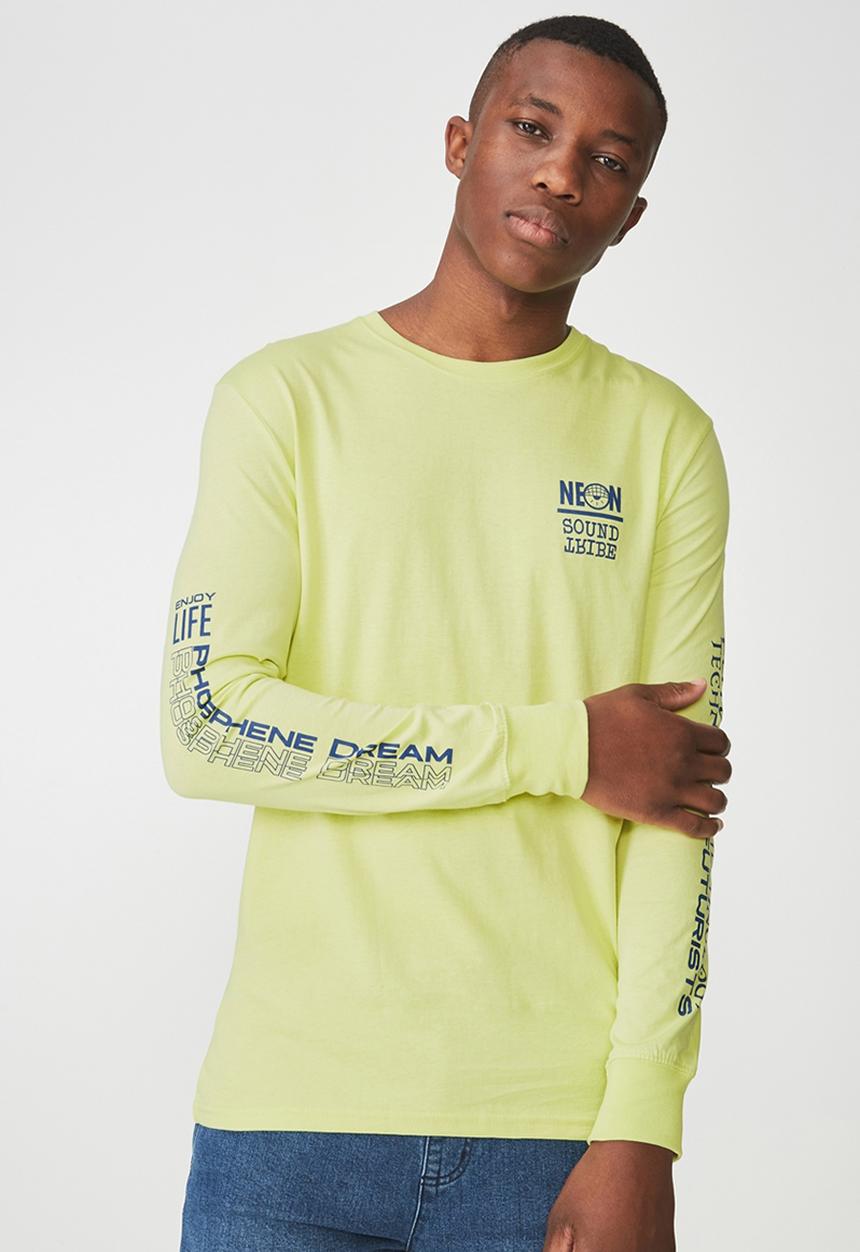 Cotton On - Tbar long sleeve tee - yellow 