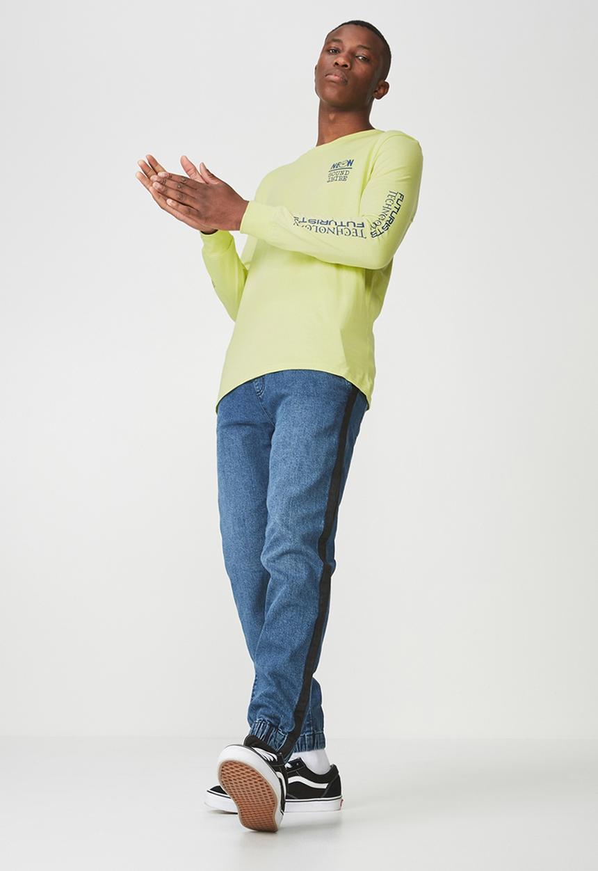 Cotton On - Tbar long sleeve tee - yellow 