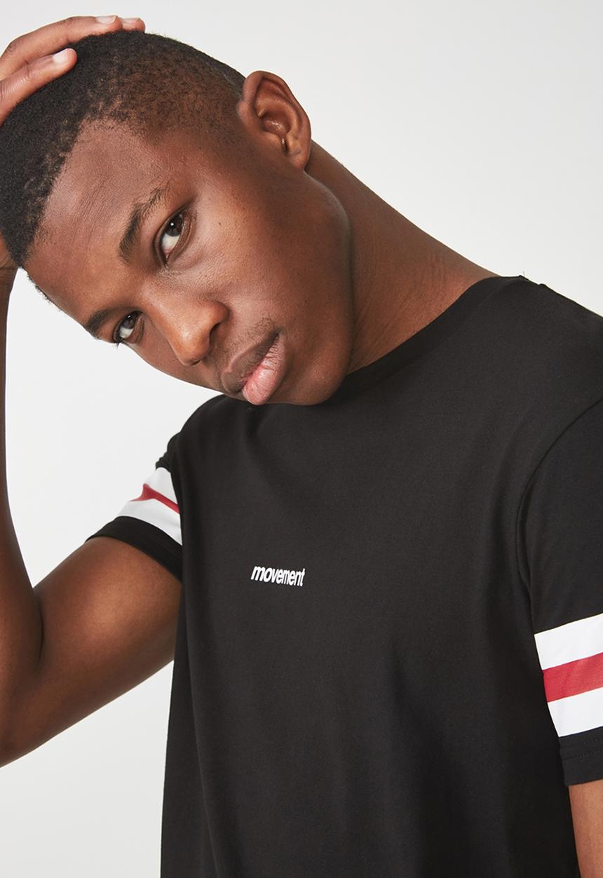 Cotton On - Longline scoop hem tee - black