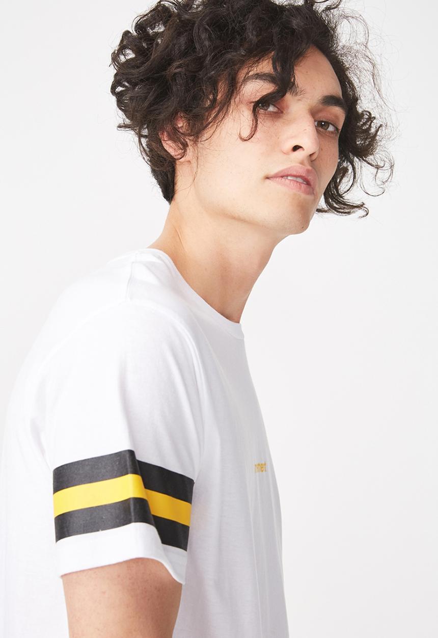 Cotton On - Longline scoop hem tee - white