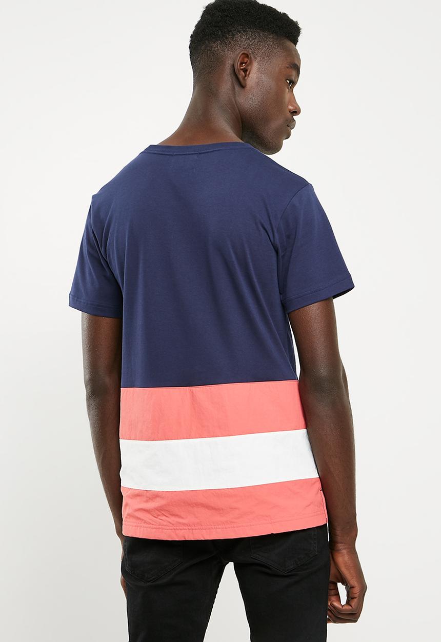 Asics Tiger - Colour block short sleeve border tee - multi