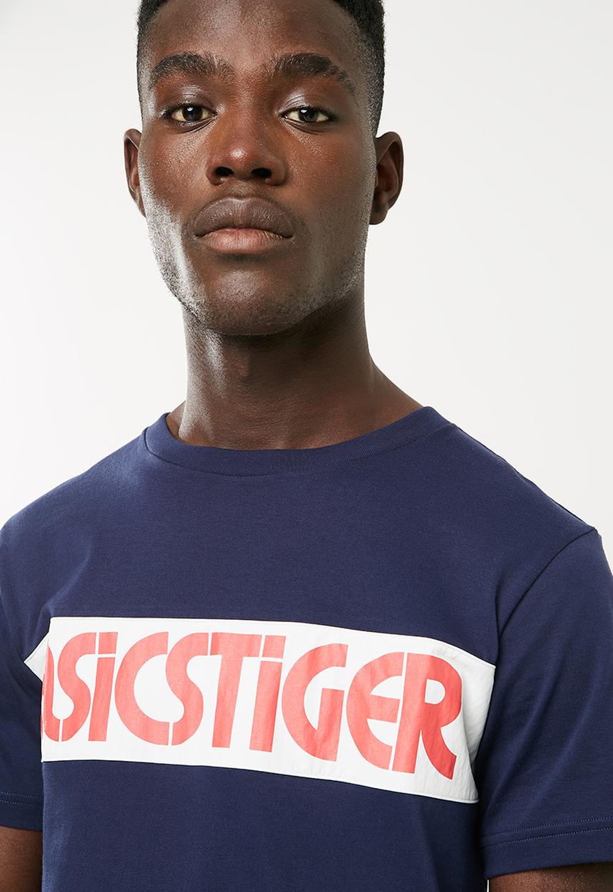 Asics Tiger - Colour block short sleeve border tee - multi