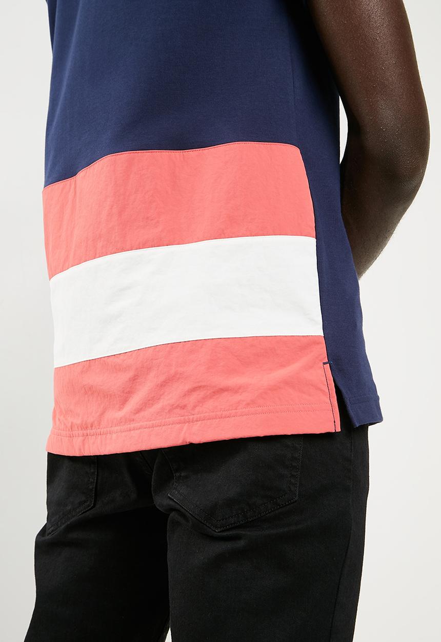 Asics Tiger - Colour block short sleeve border tee - multi