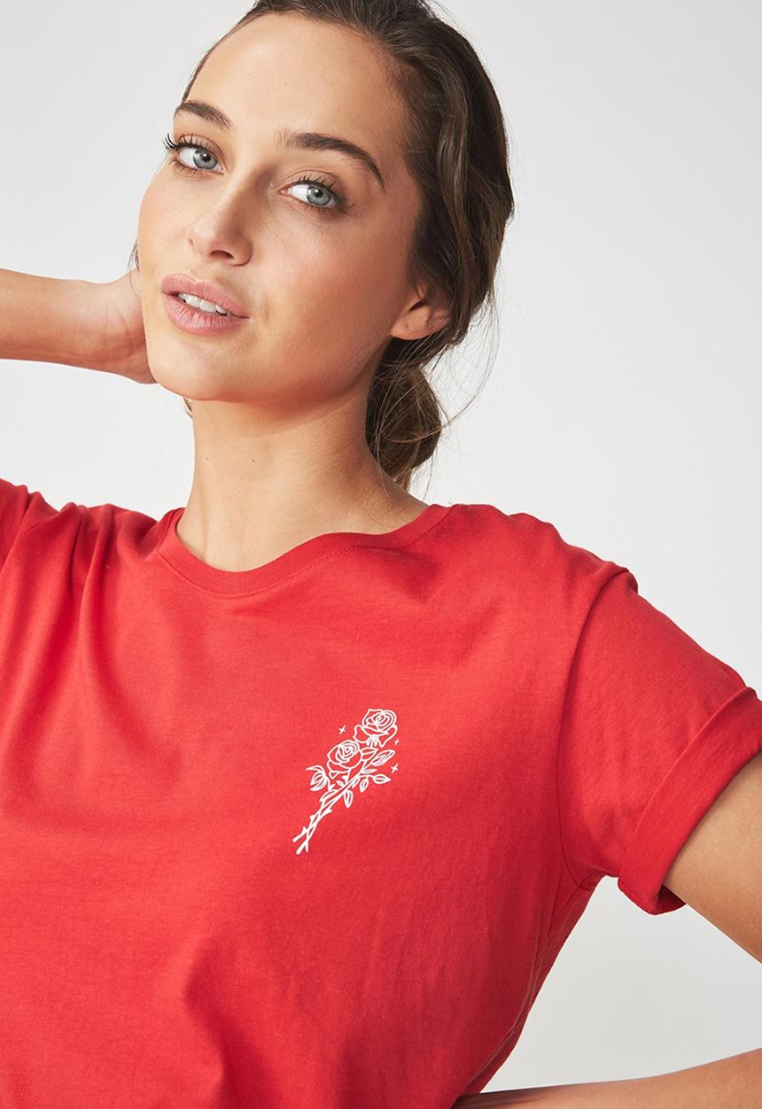 Cotton On - Tbar fox graphic T-shirt - red