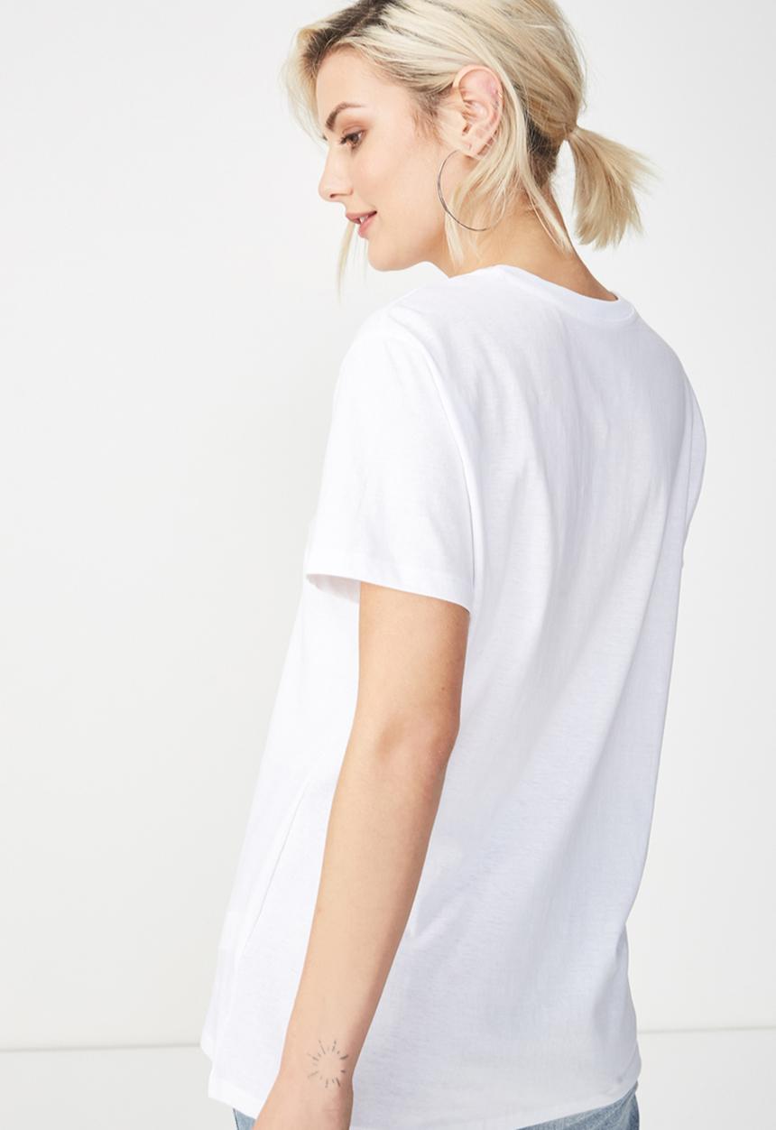 Cotton On - Tbar fox graphic T-shirt - white 
