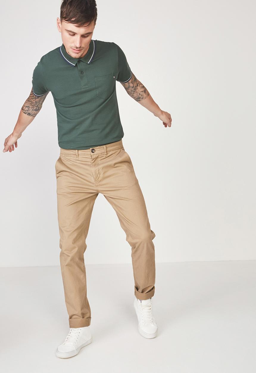 Cotton On - Icon short sleeve polo - green 