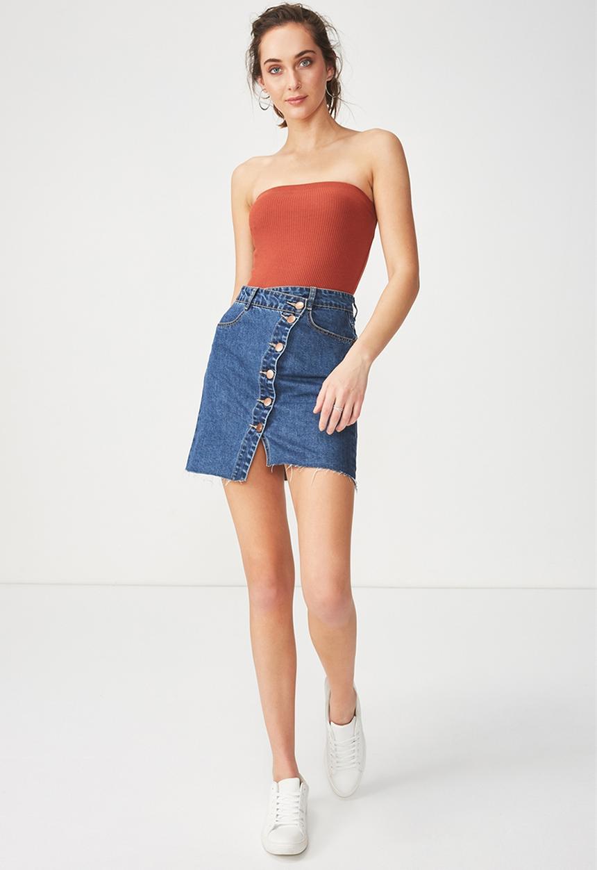 Cotton On - Kylie strapless bodysuit - tan