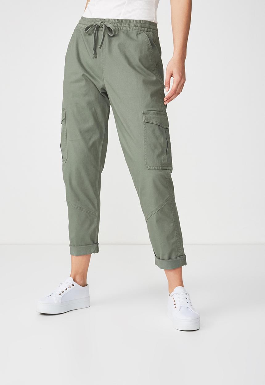 Cotton On - Rolled hem chino - khaki