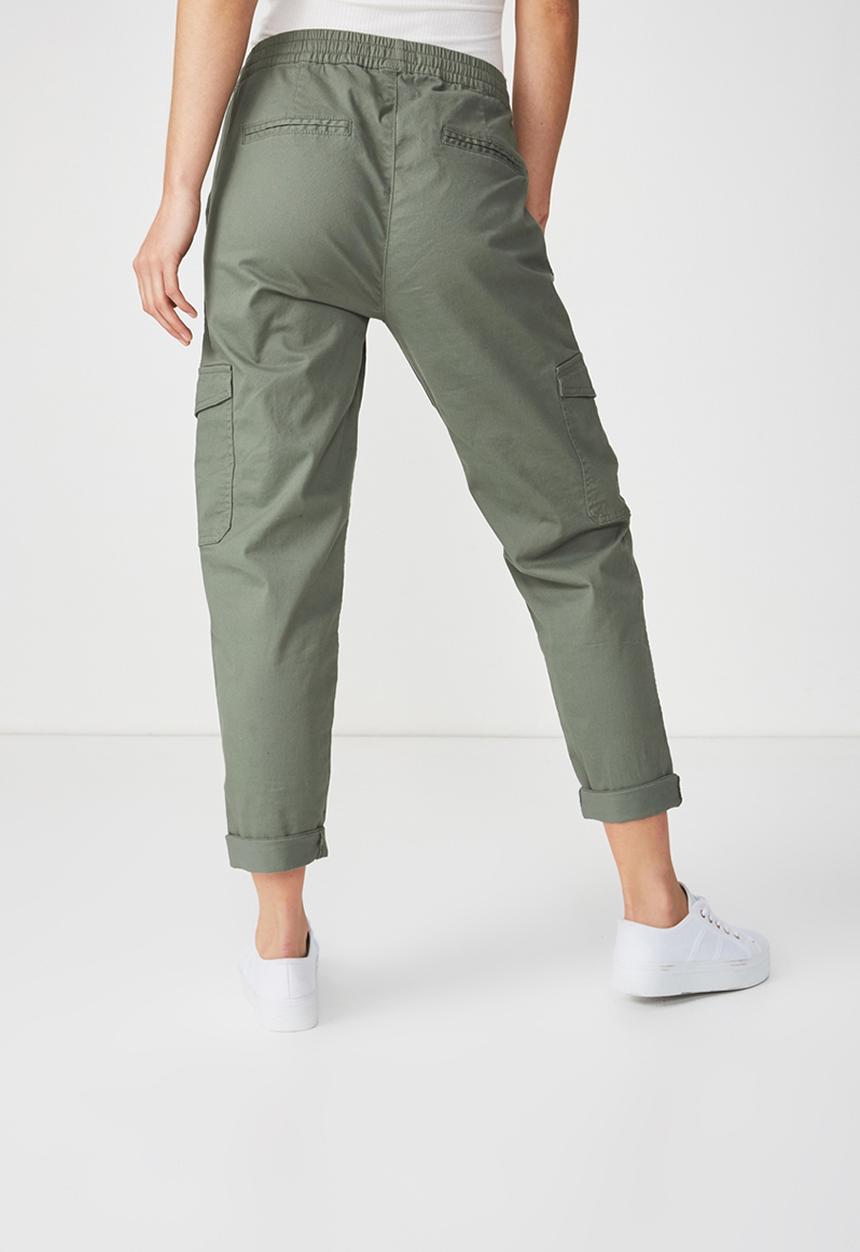 Cotton On - Rolled hem chino - khaki