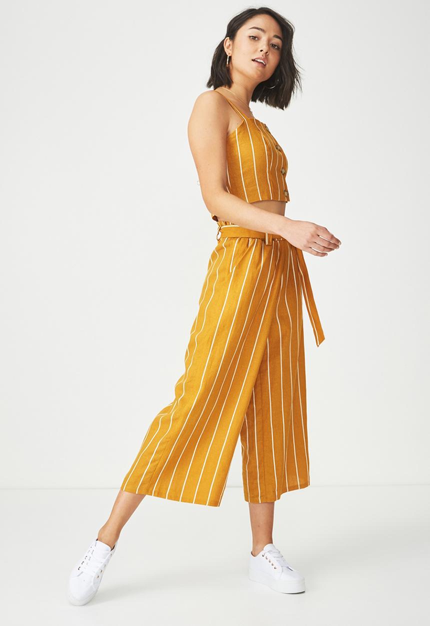 Cotton On - Carla button front tank - gold 