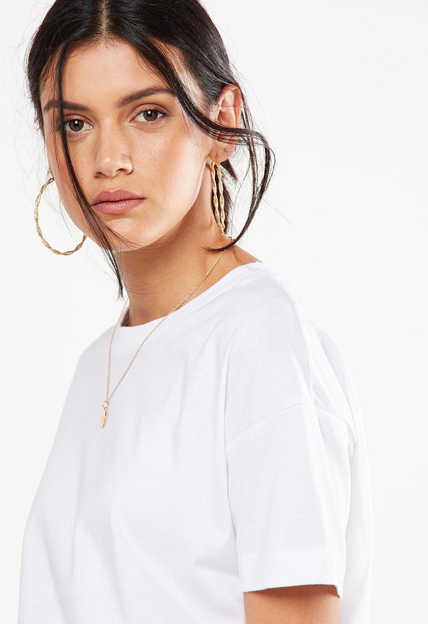 Cotton On - Paula prairie tee - white