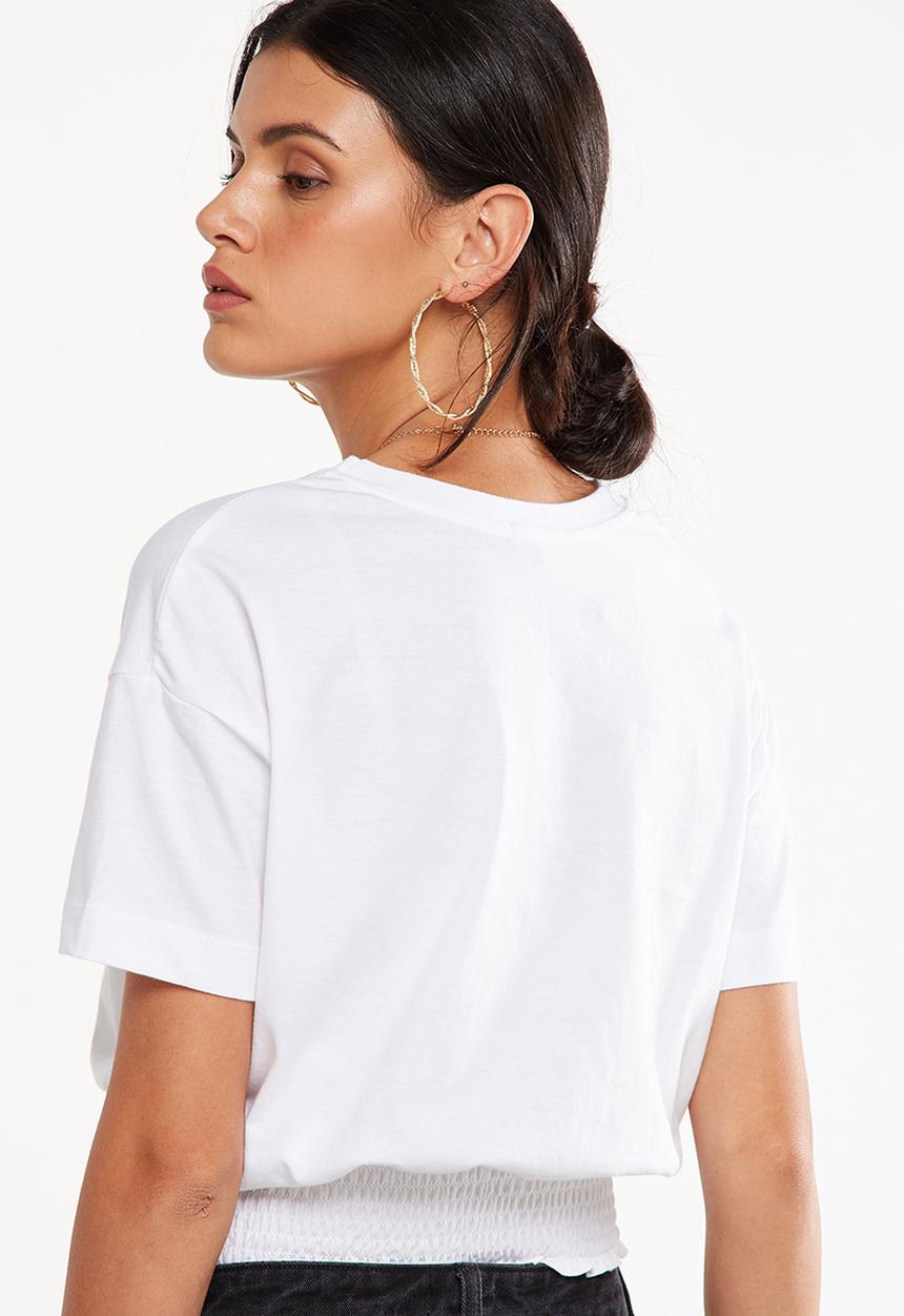Cotton On - Paula prairie tee - white