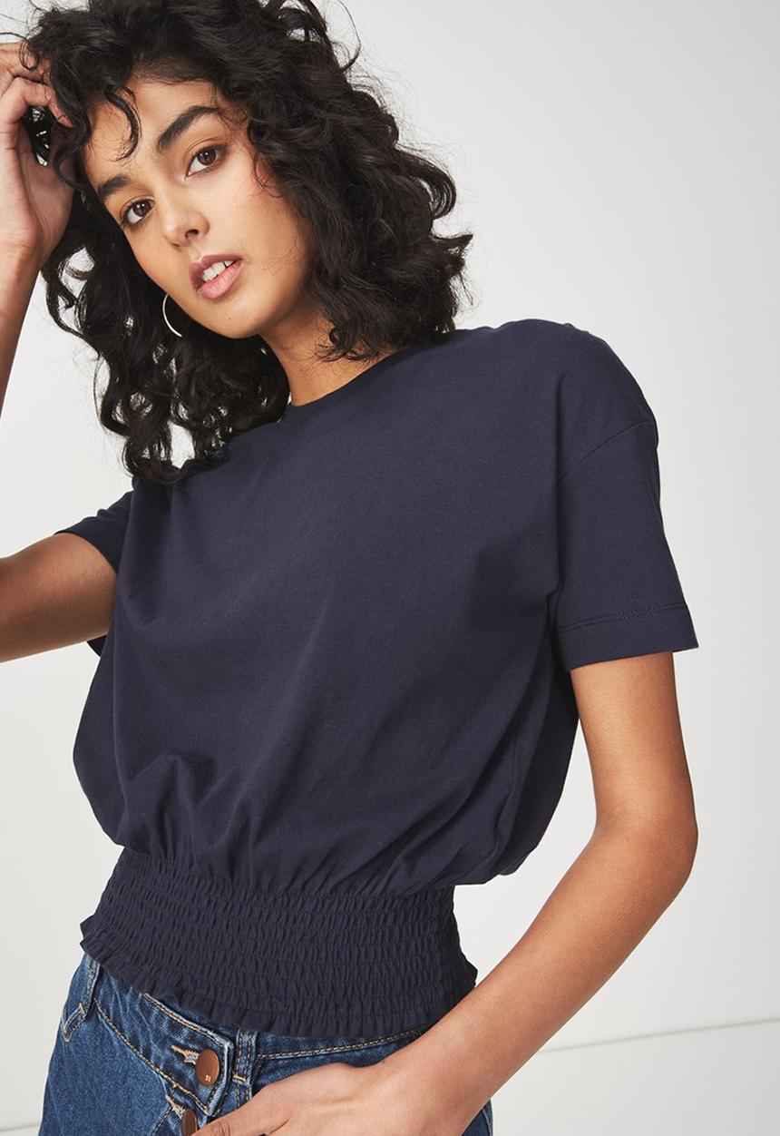 Cotton On - Paula prairie tee - navy