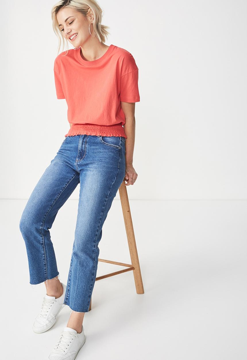 Cotton On - Paula prairie tee - coral