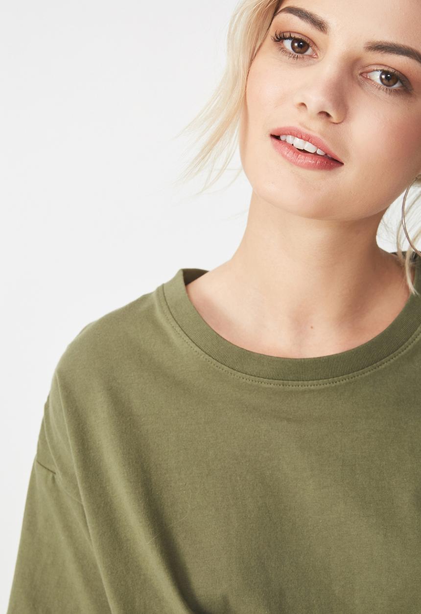 Cotton On - Paula prairie tee - khaki