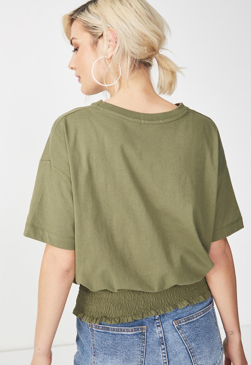 Cotton On - Paula prairie tee - khaki