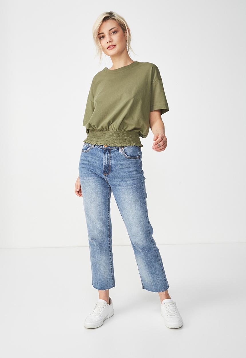 Cotton On - Paula prairie tee - khaki