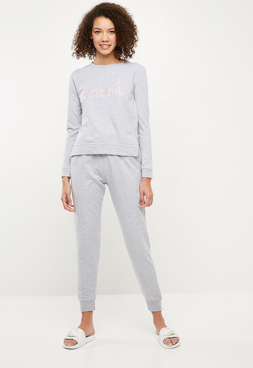Missguided - Crush lounge set - grey