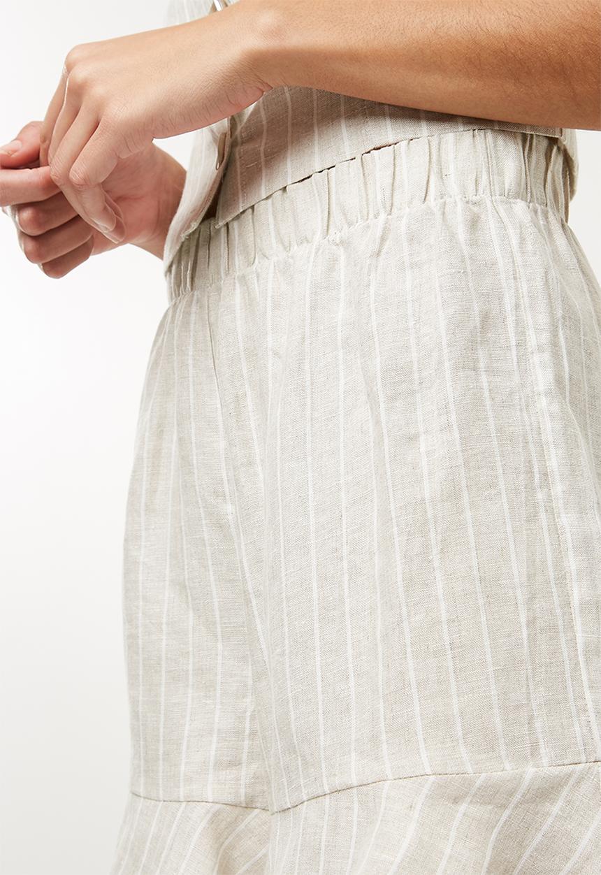 Superbalist - Soft woven short - beige & white