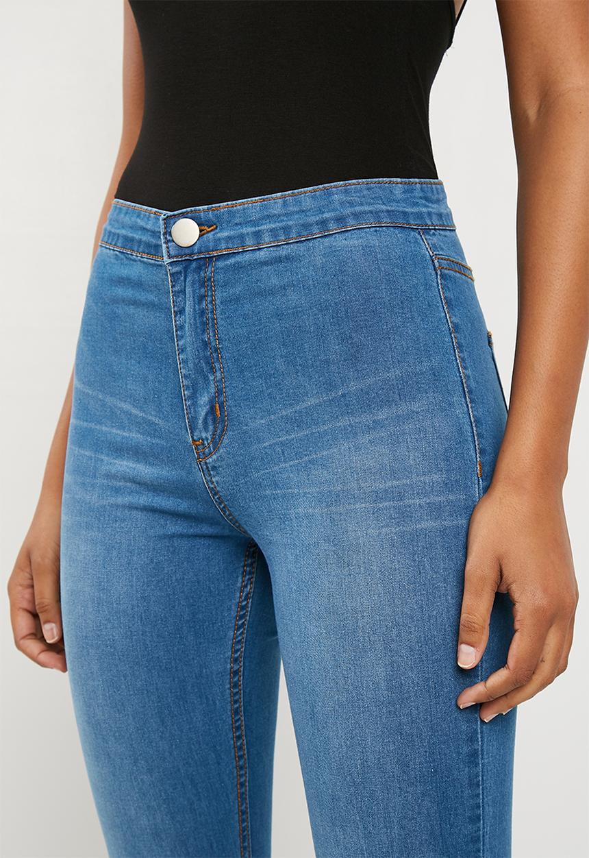 Superbalist - High rise jeggings  - blue