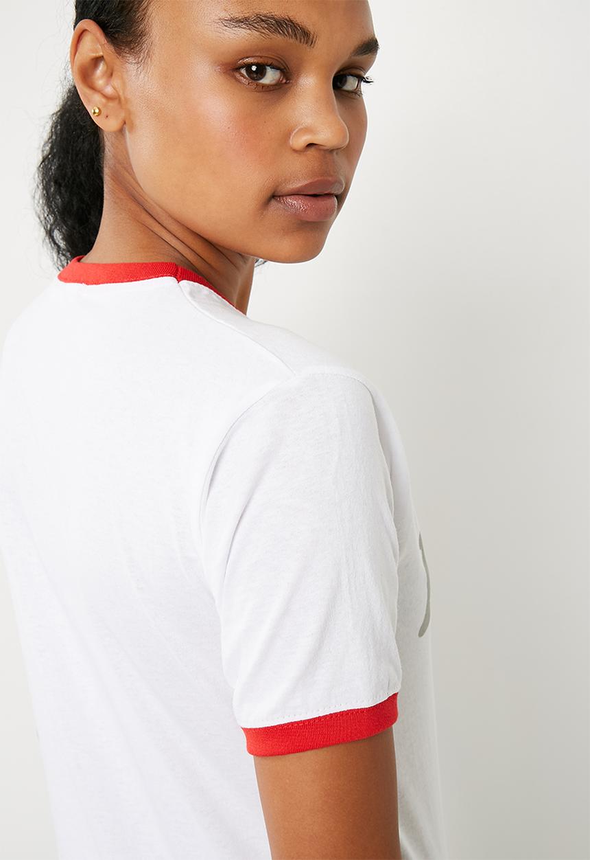 Missguided - Feelin' peachy T-shirt - white