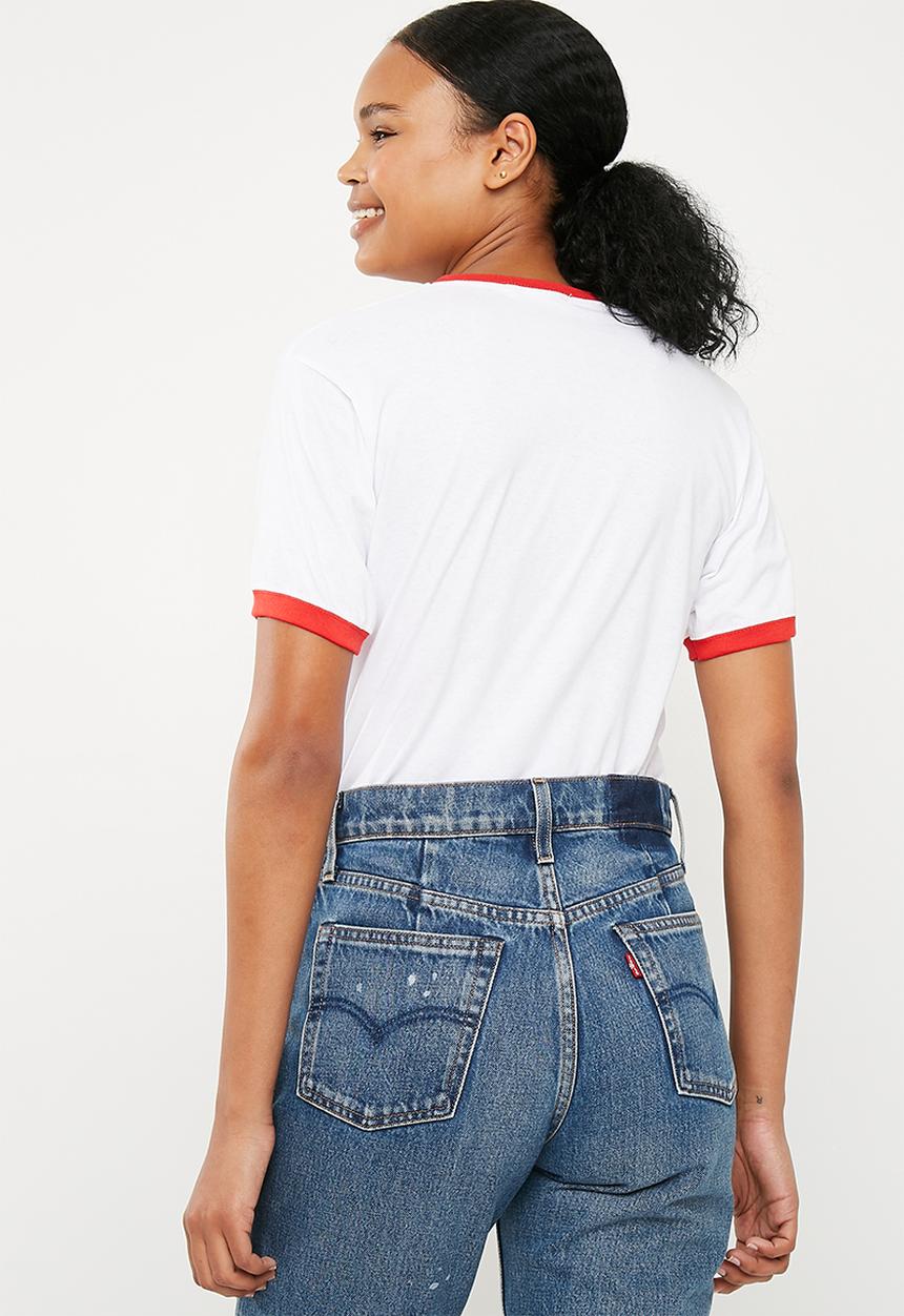 Missguided - Feelin' peachy T-shirt - white