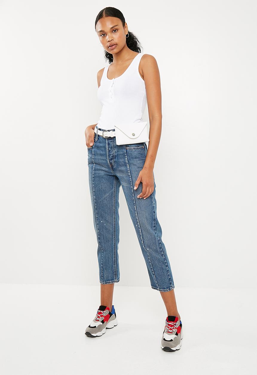 Missguided - Button front bodysuit - white