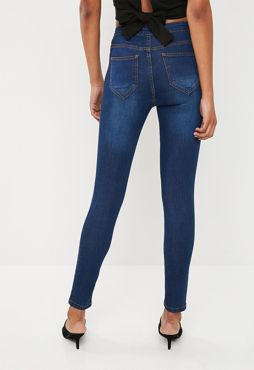 Superbalist - High rise jeggings - blue 