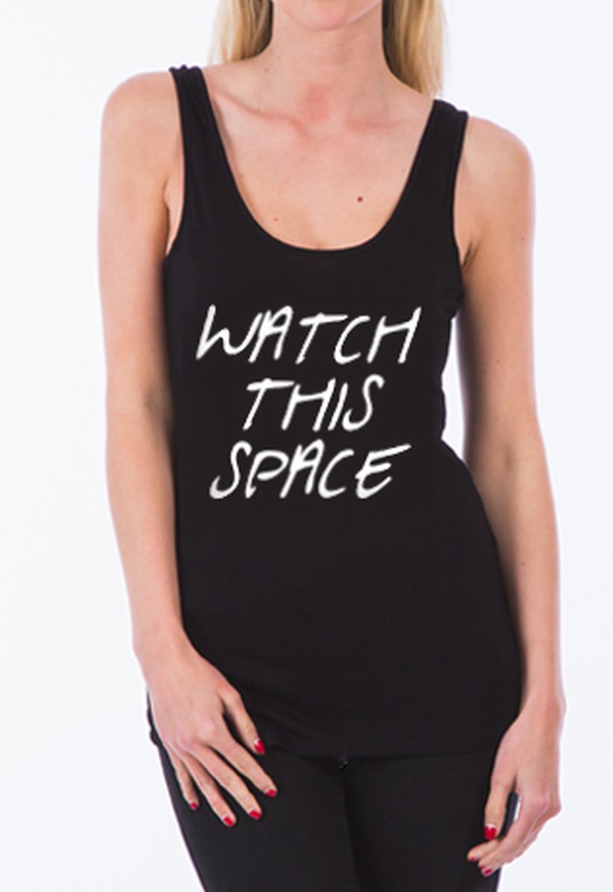 Peace, Love & Tie-Dye - Watch this Space Tank – Black