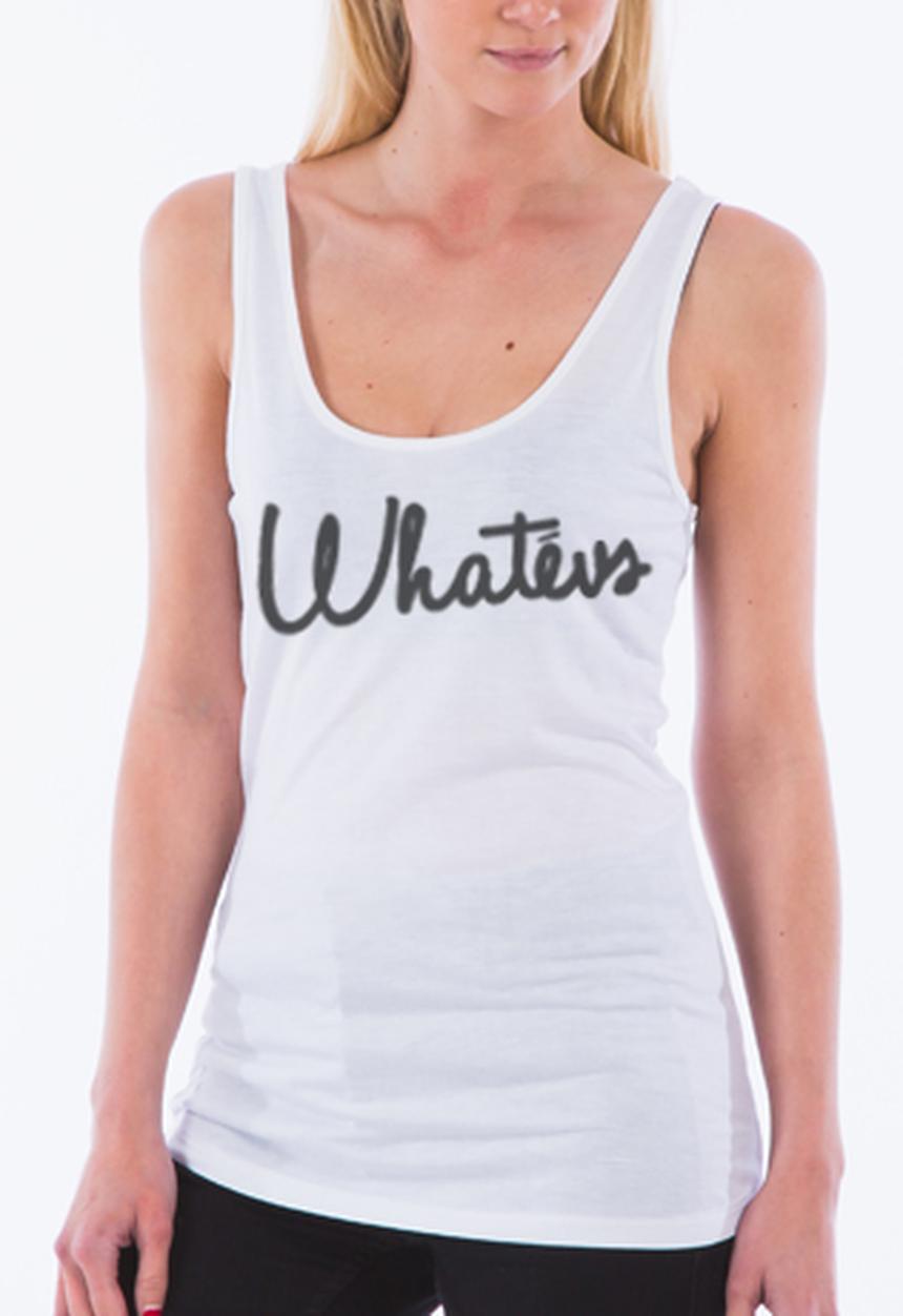 Peace, Love & Tie-Dye - Whatevs Tank – White