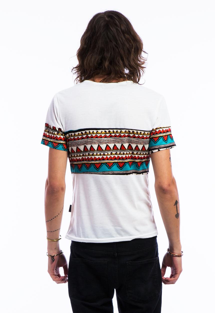 Peace, Love & Tie-Dye - Aztec Two Patch – White