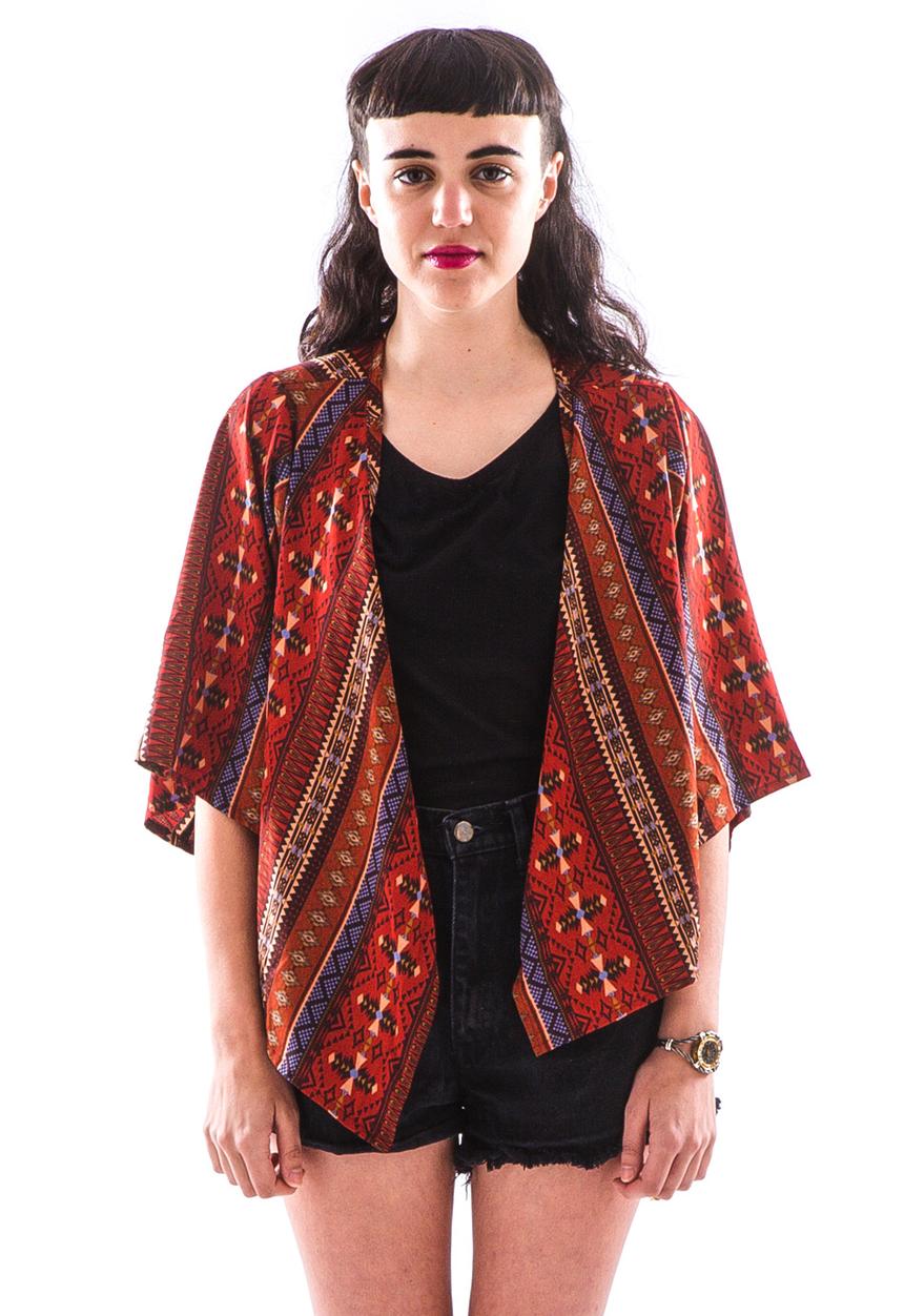 Peace, Love & Tie-Dye - The 3 Way Top – Tribal Print Red