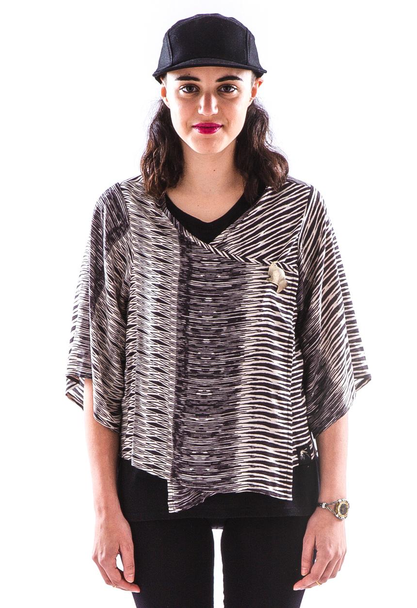 Peace, Love & Tie-Dye - The 3 Way Top – Black & White