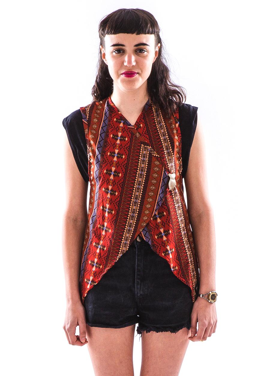 Peace, Love & Tie-Dye - Waistcoat – Tribal Red