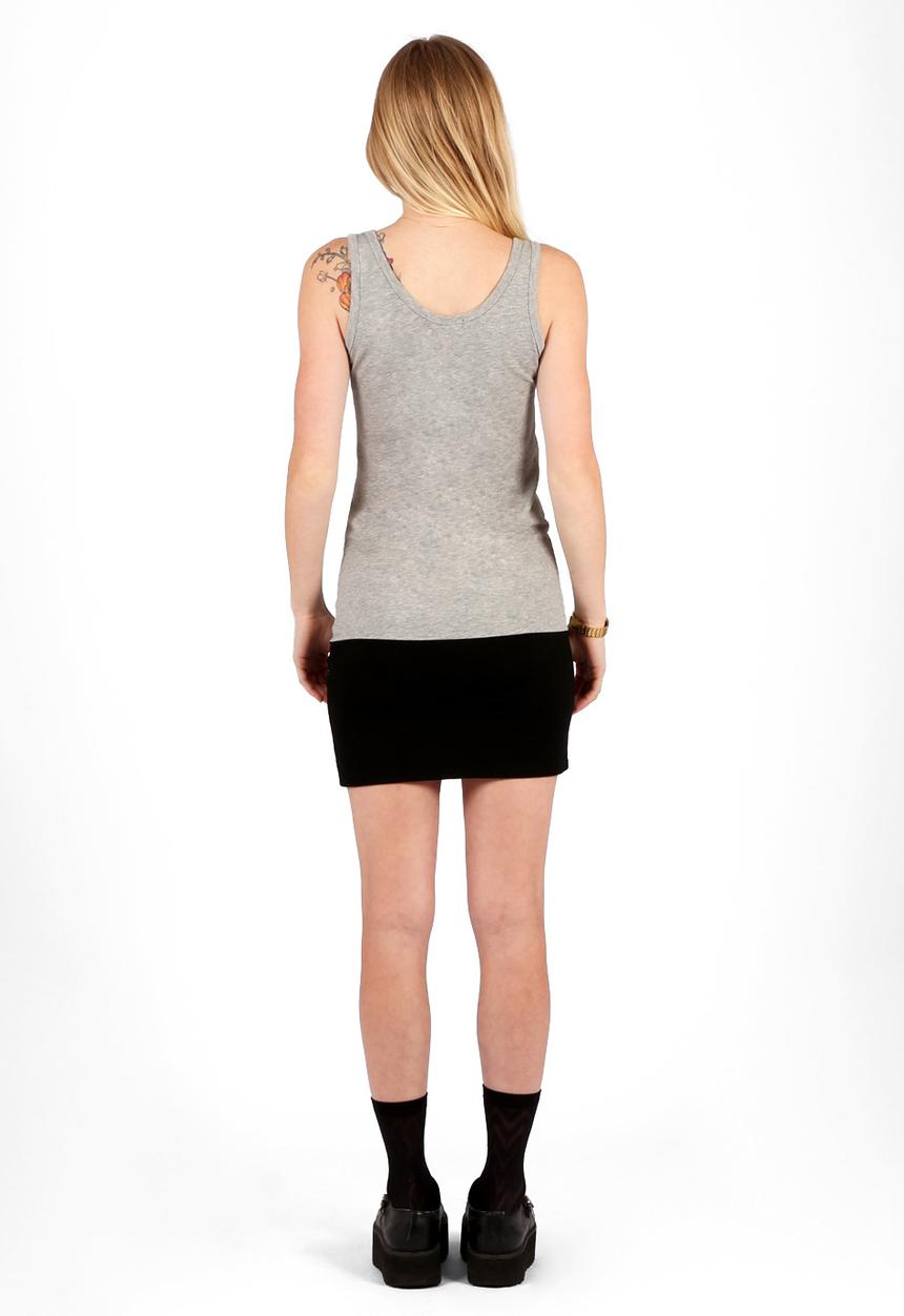 Big Blowout Sale - Contrast Hem Vest – Grey