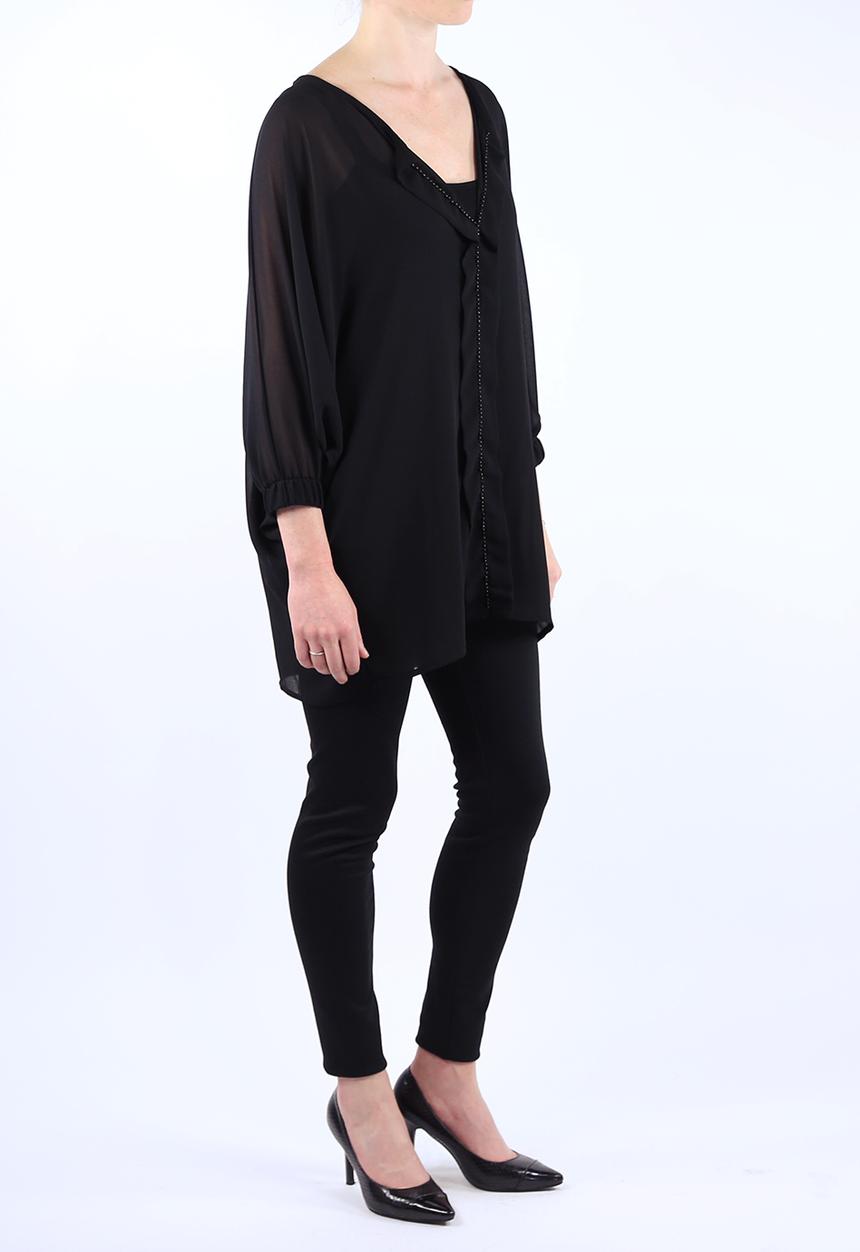 Big Blowout Sale - Back to Back Shirt – Black