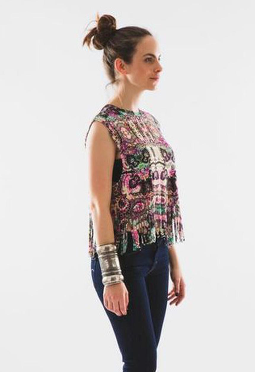 Fashion Down Under - Ashram Fringed Tank – Multi