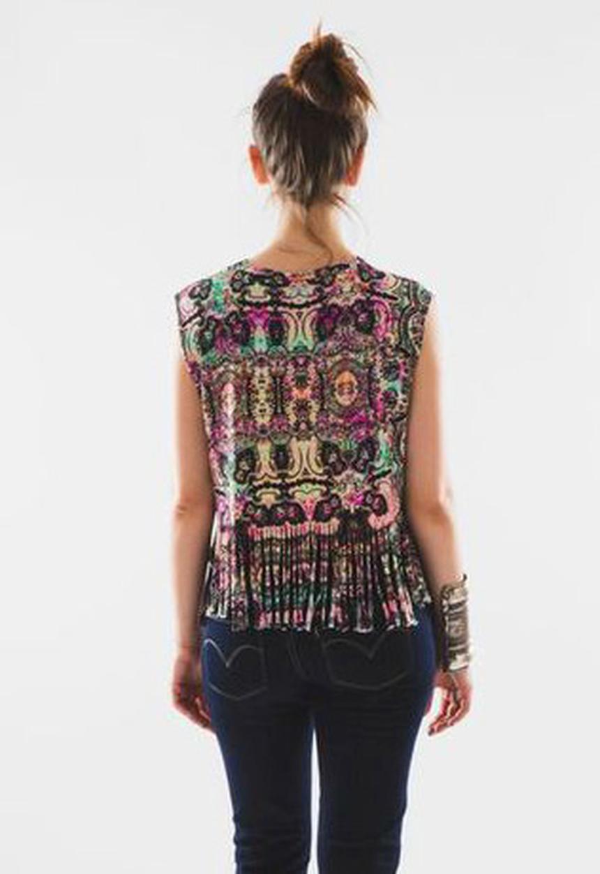 Fashion Down Under - Ashram Fringed Tank – Multi
