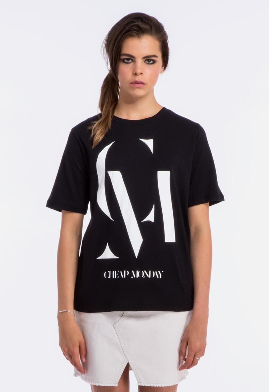 Cheap Monday - Perfect Tee Print CM Ligature