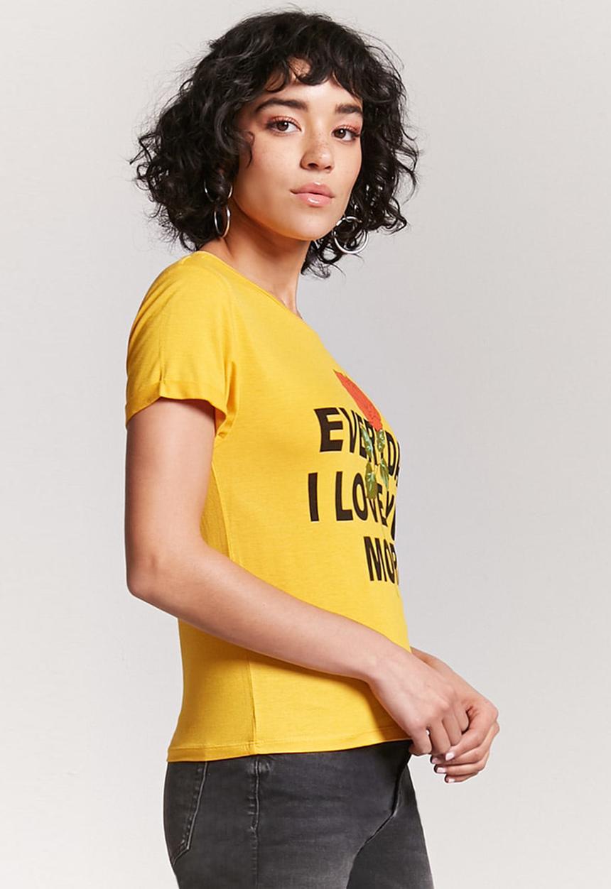 Forever21 - Short Sleeve T-shirt Yellow