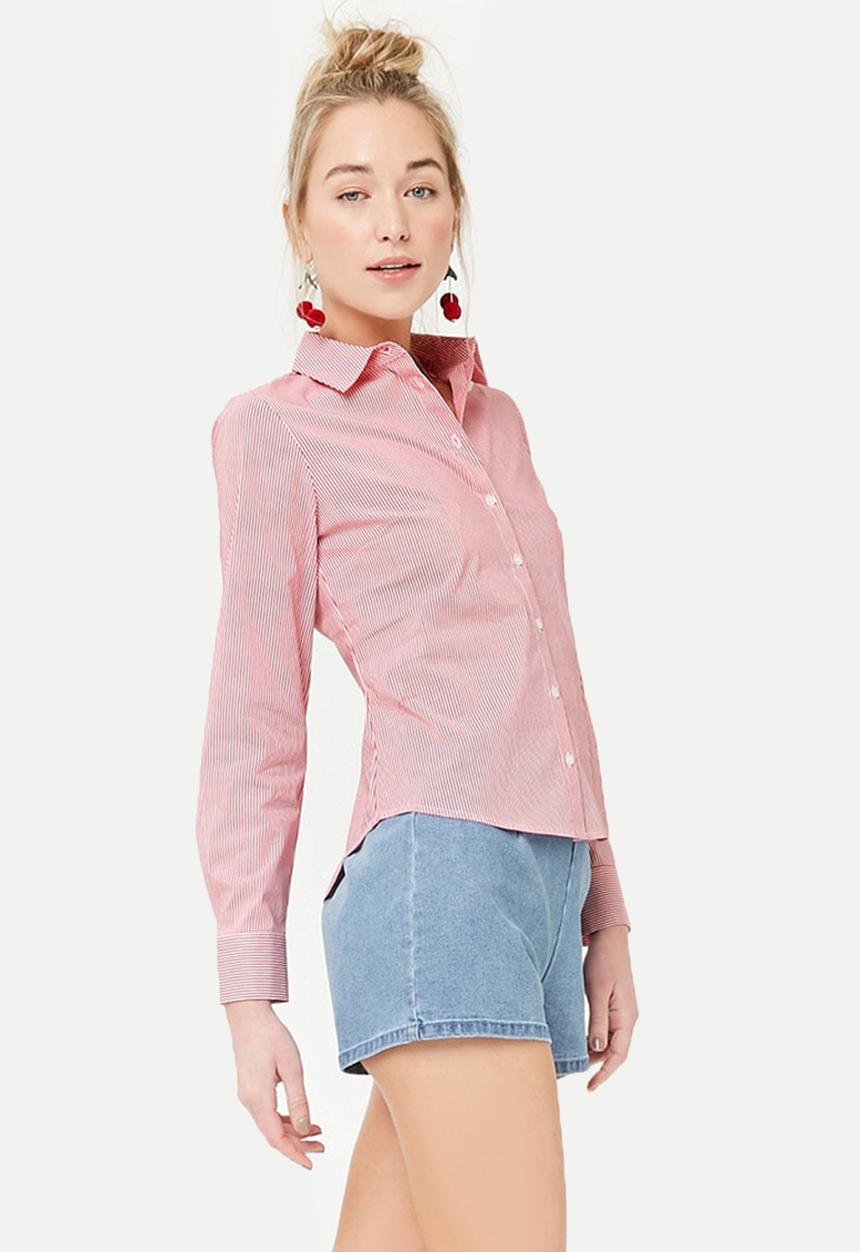 Forever21 - Striped Shirt Red