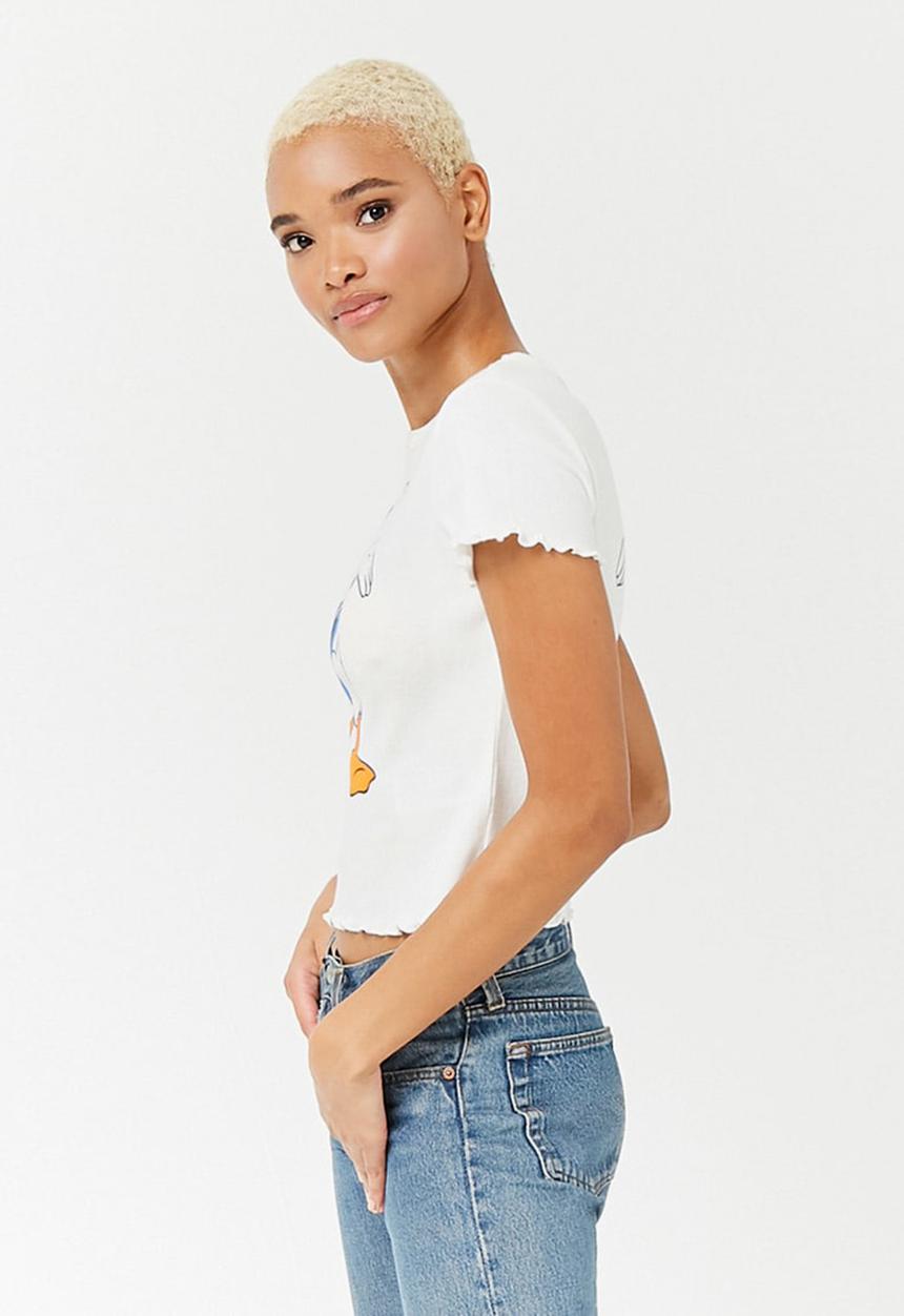 Forever21 - Animated T-shirt White