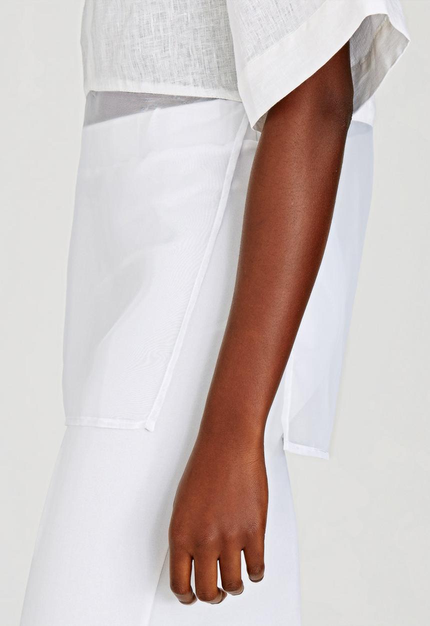 LUMIN - Fabric Combo T-Shirt White