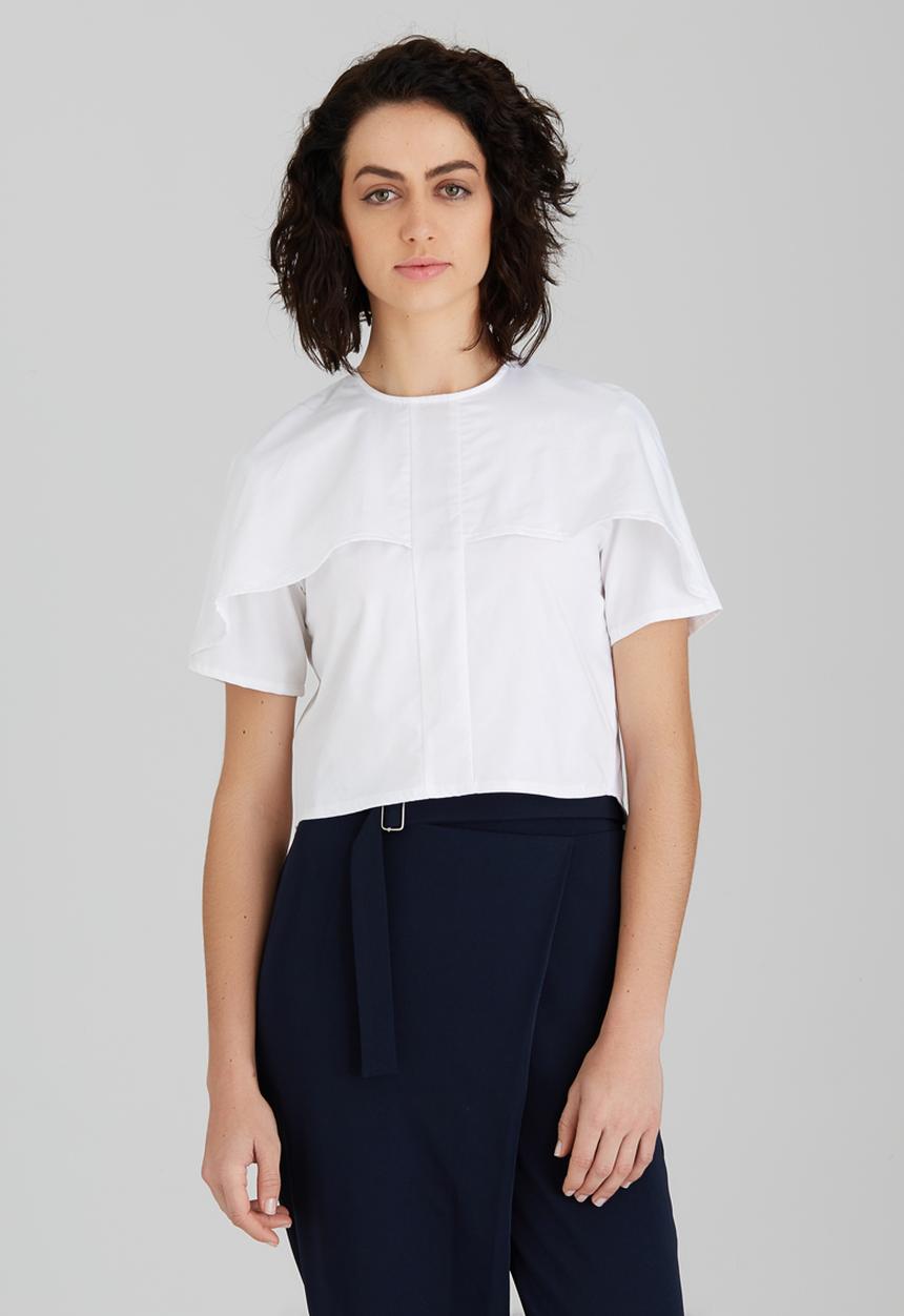 Somerset Jane - Coppelia Cropped Shirt White