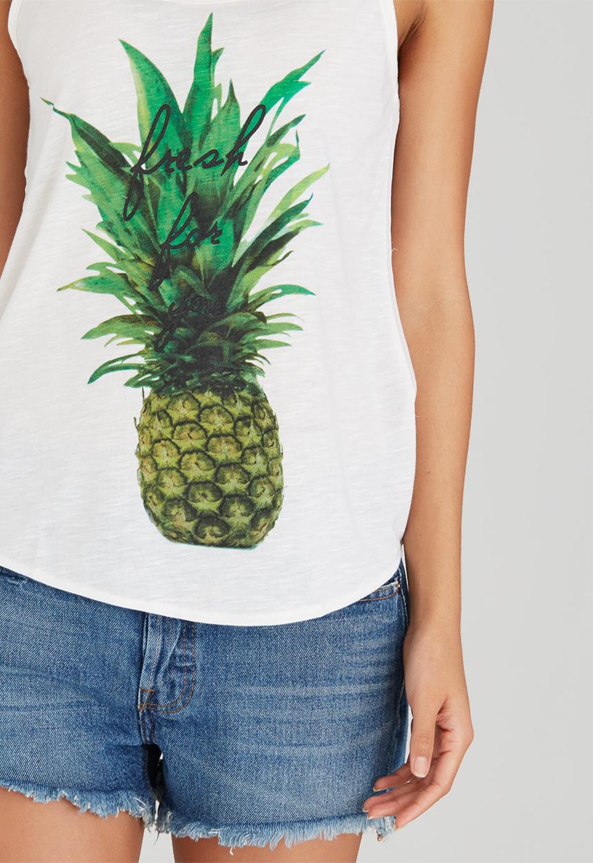 c(inch) - Combo Tank Top White