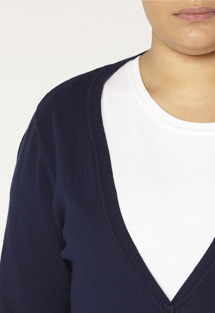 EVANS - Button Through Cardigan Navy